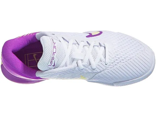 Nike Vapor Pro 2 White/Citron/Earth Women's Tennis Shoes - 2023 NEW ARRIVAL