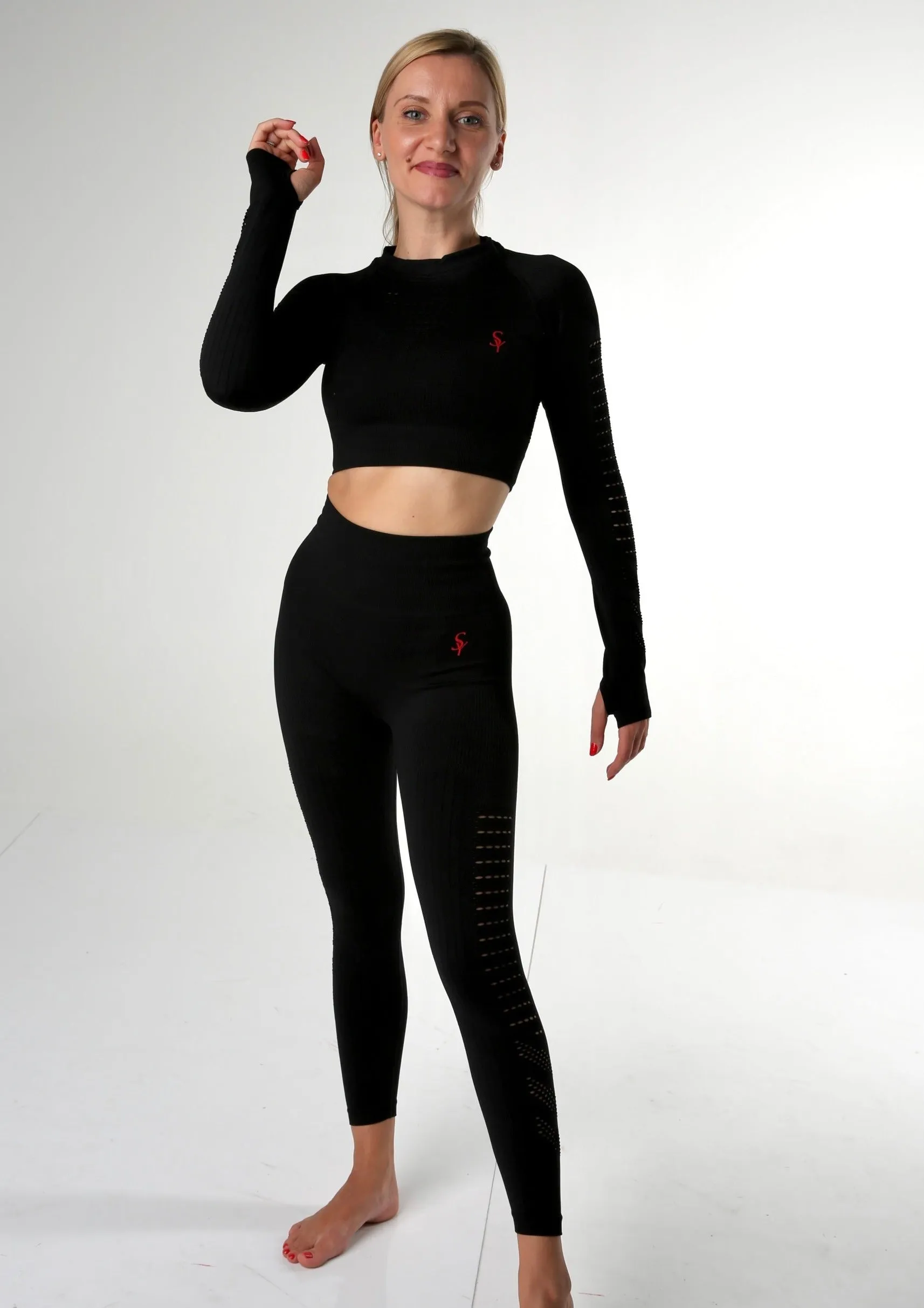 ''NirvanA'' Black - 3 Piece Yoga Set.