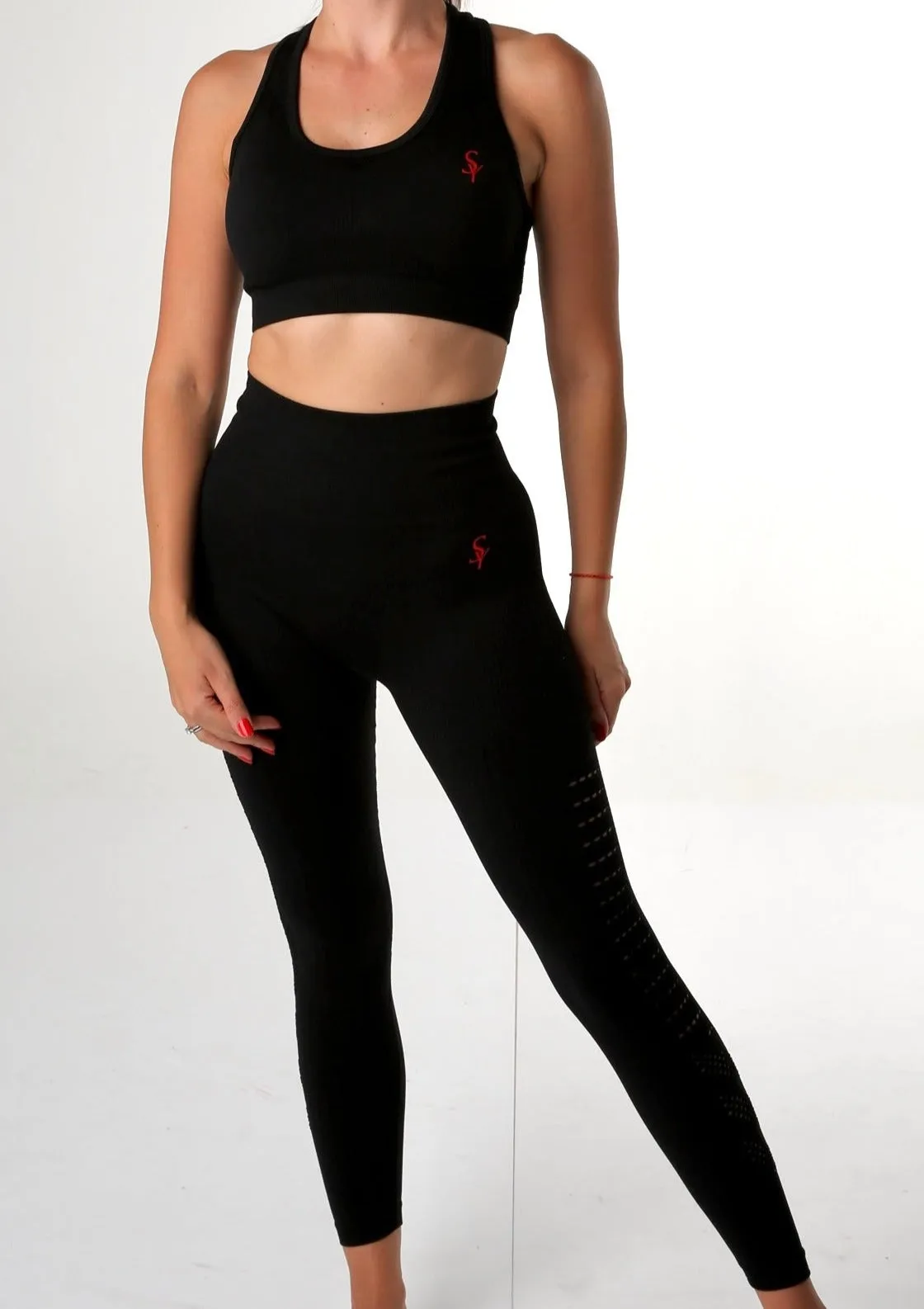 ''NirvanA'' Black - 3 Piece Yoga Set.