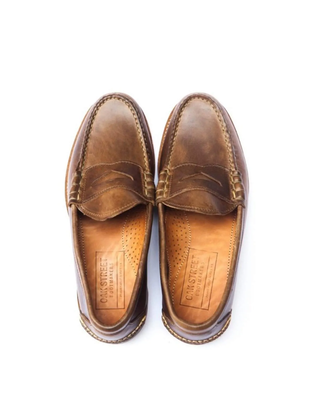 Oakstreet Bootmakers Natural Beefroll Penny Loafer