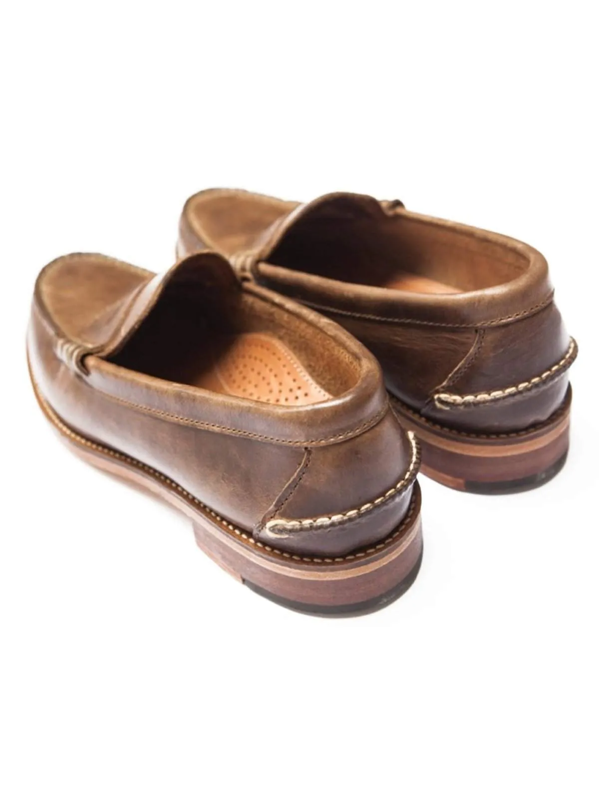 Oakstreet Bootmakers Natural Beefroll Penny Loafer
