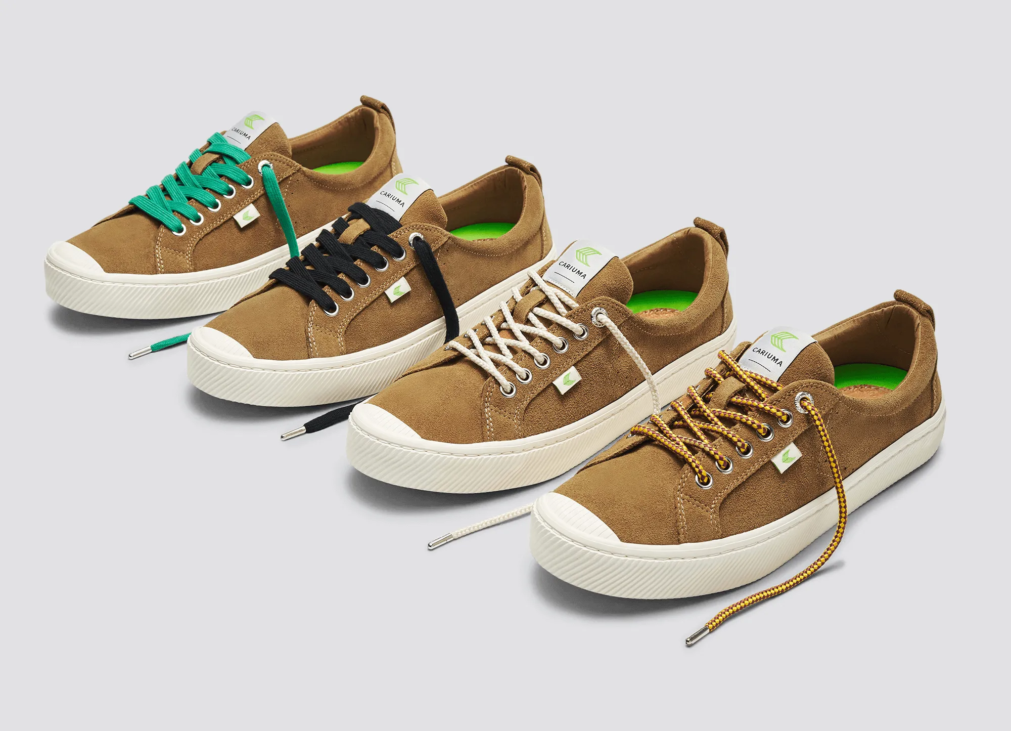 OCA Low Camel Suede Sneaker Women
