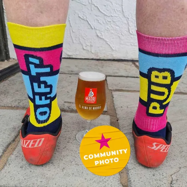 Off T' Pub Bikes and Beers Cushioned Cycling Socks