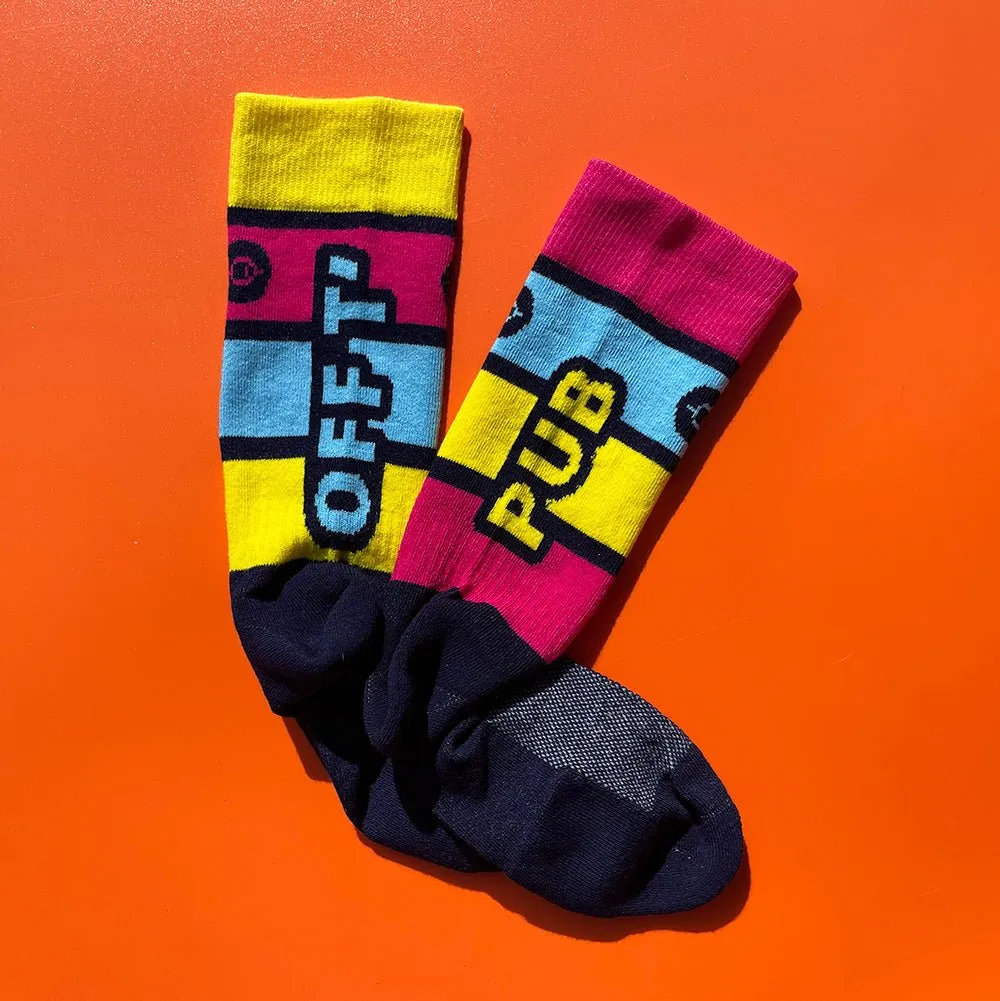 Off T' Pub Bikes and Beers Cushioned Cycling Socks
