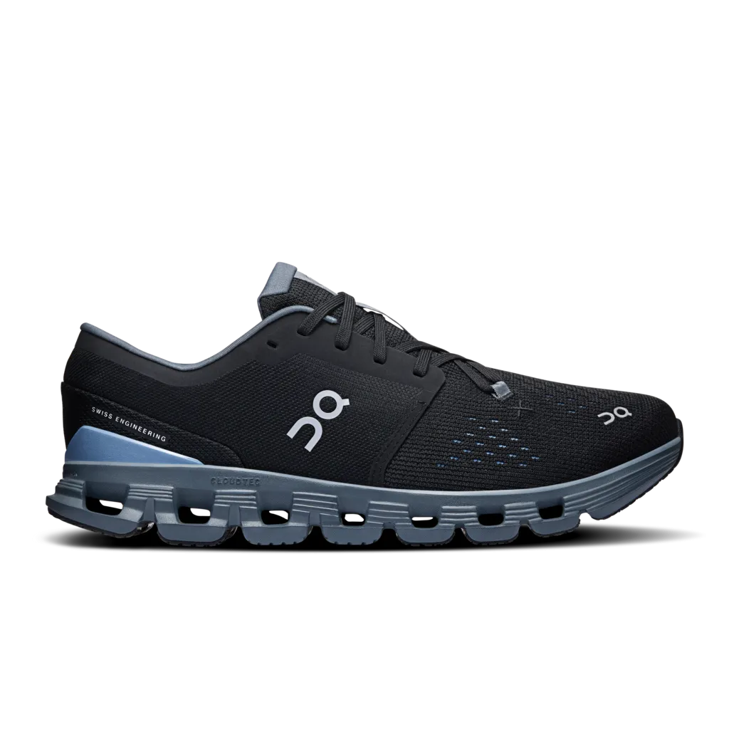 On Cloud x 4 (Mens) - Black/Chambray