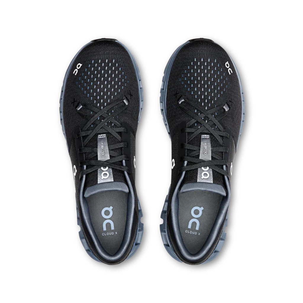 On Cloud x 4 (Mens) - Black/Chambray