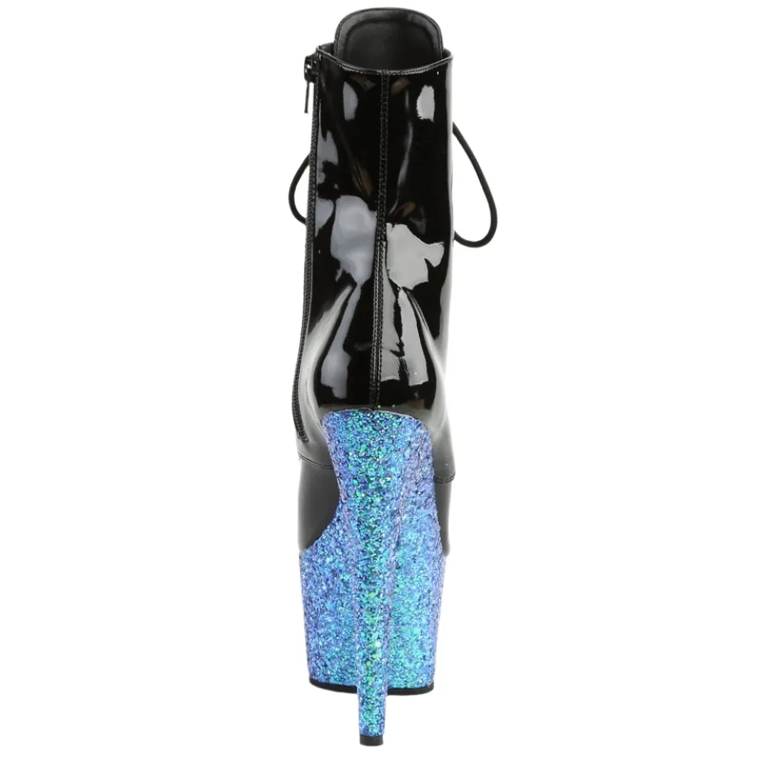 Pleaser ADORE-1020LG Boots Blue Glitter