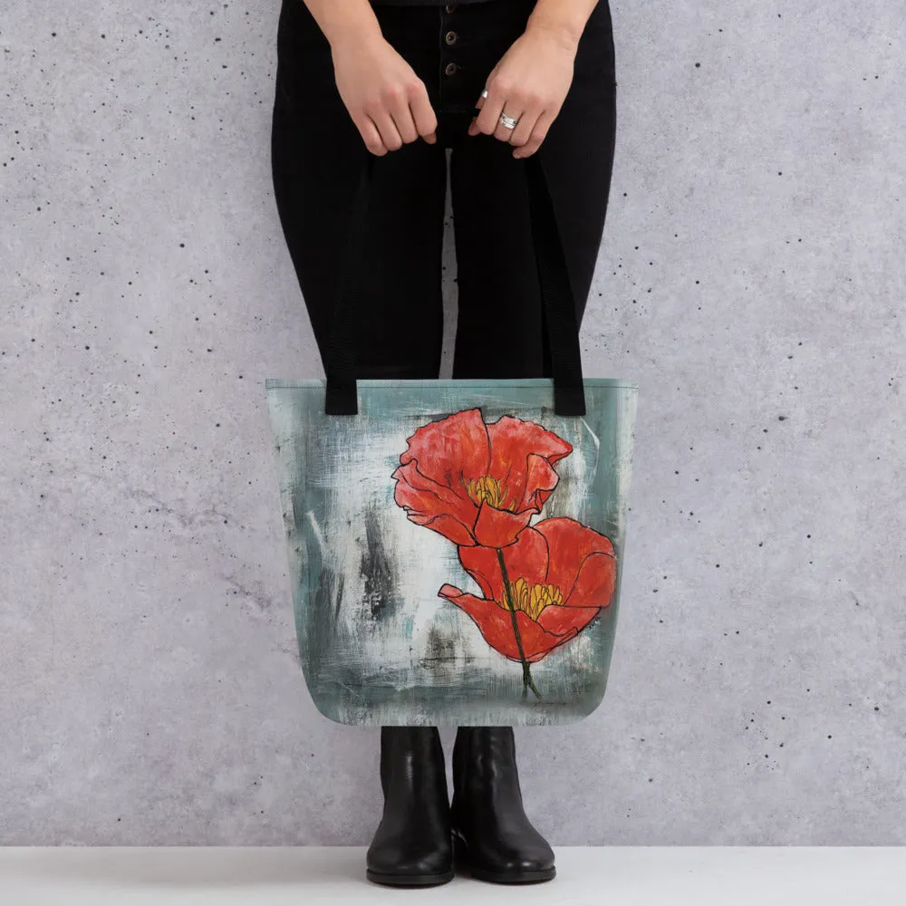 Poppies of Smiles and Peace - Artful Tote Bag