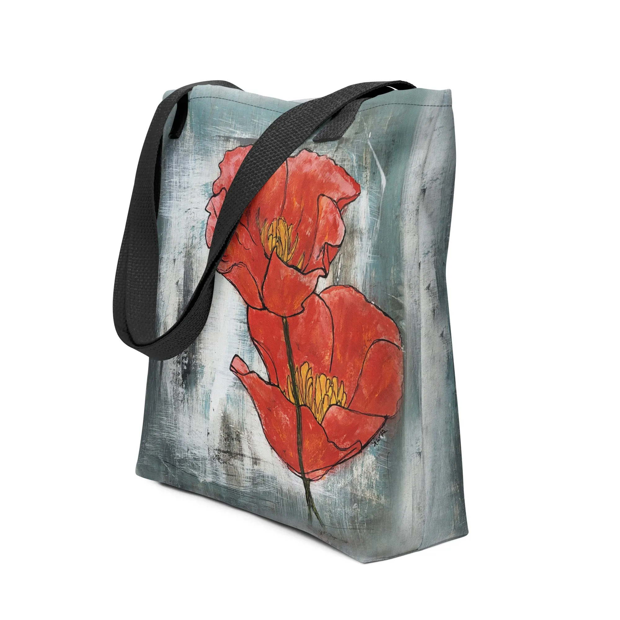 Poppies of Smiles and Peace - Artful Tote Bag