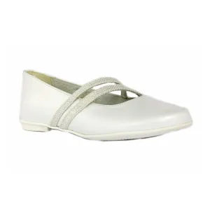 Primigi  Off White Leather Ballerinas