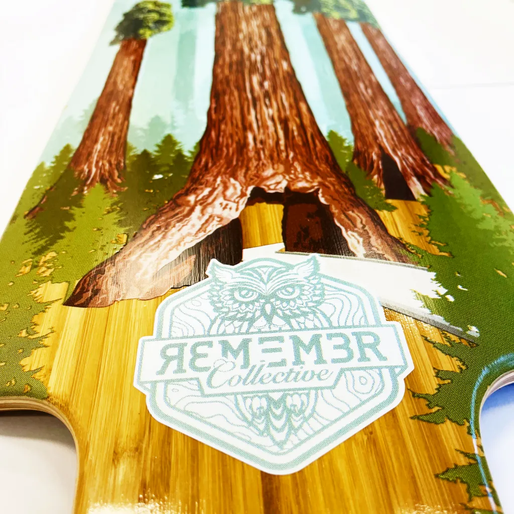 Remember Collective Calaveras 40 inch drop thru longboard complete