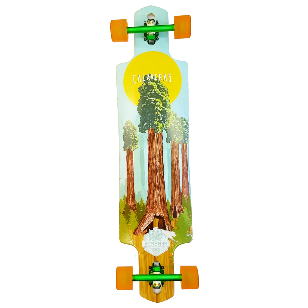 Remember Collective Calaveras 40 inch drop thru longboard complete