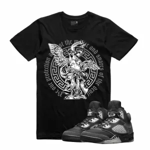 Retro Kings AJ5 ANTHRACITE ST MICHAEL TEE BLACK