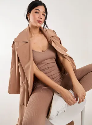 Ribbed Bodycon Unitard All in One