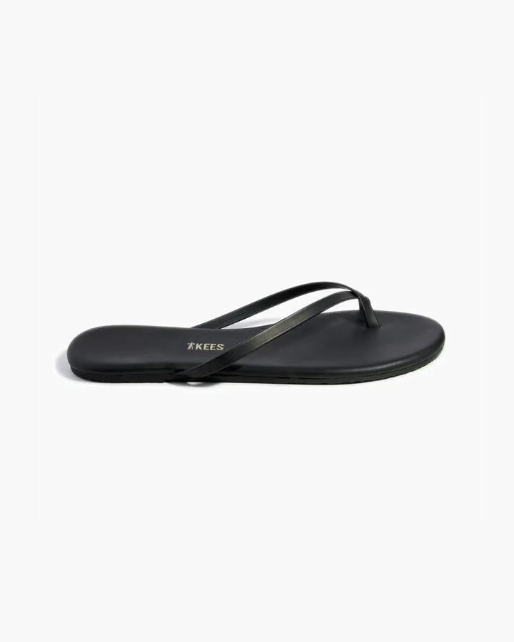 Riley Vegan Sandal Matte Black | TKEES
