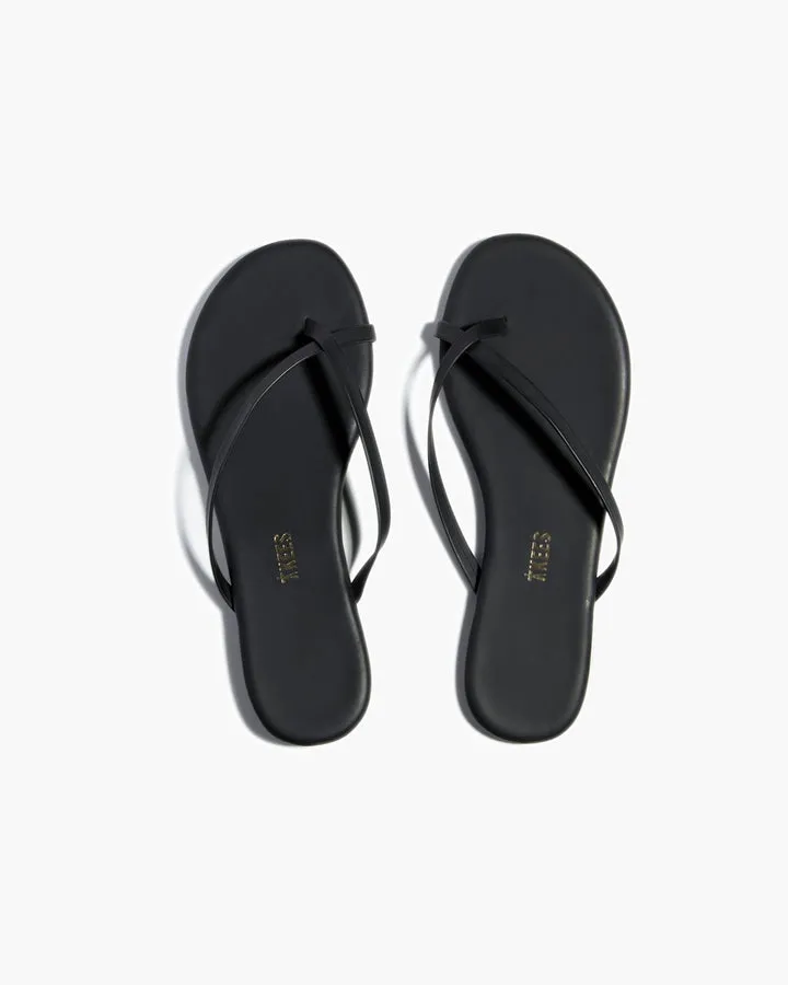 Riley Vegan Sandal Matte Black | TKEES