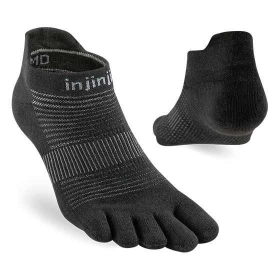 Run Lightweight No-Show Toe Socks