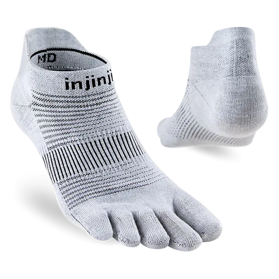 Run Lightweight No-Show Toe Socks