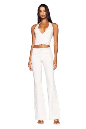 SAFFIYAH PANT - WHITE : DENIM