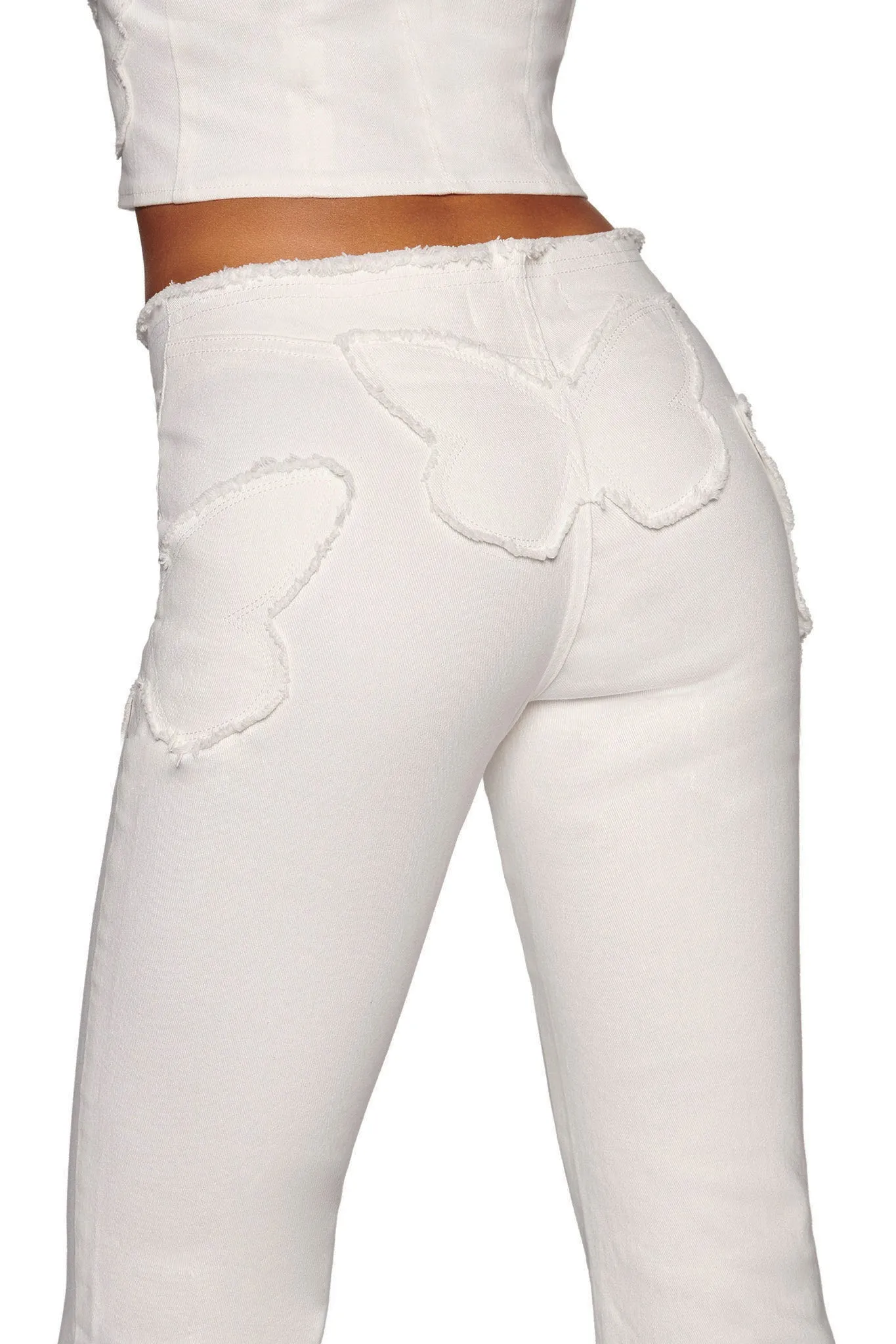 SAFFIYAH PANT - WHITE : DENIM