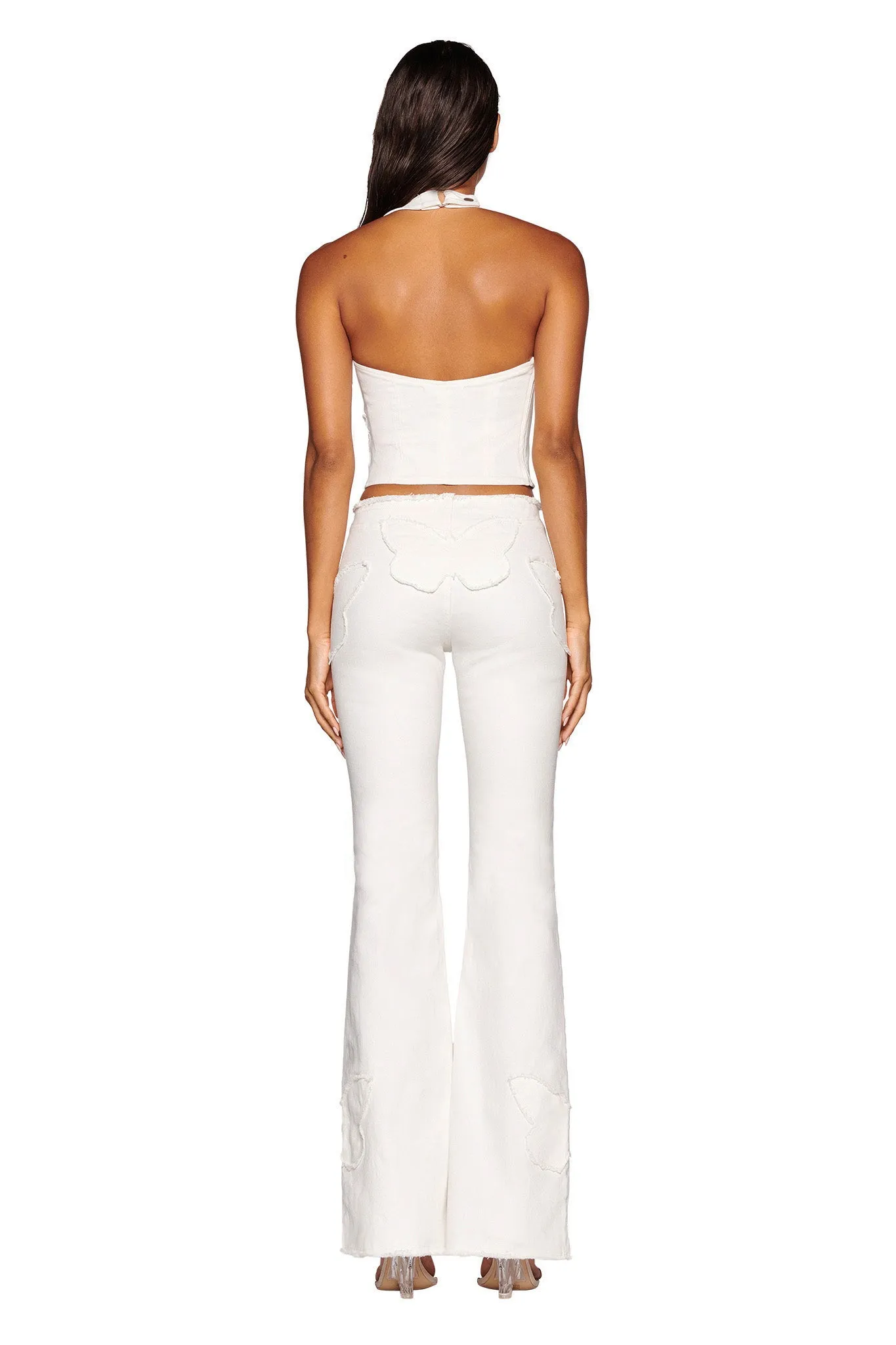 SAFFIYAH PANT - WHITE : DENIM