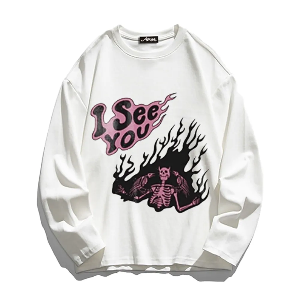 Scary Skeleton Long Sleeve Shirt