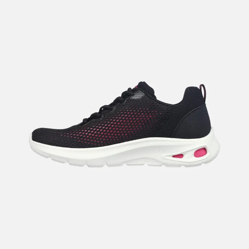 Skechers Bobs Unity-Hint Of Color Women's Walking Shoes -Black/Hot Pink