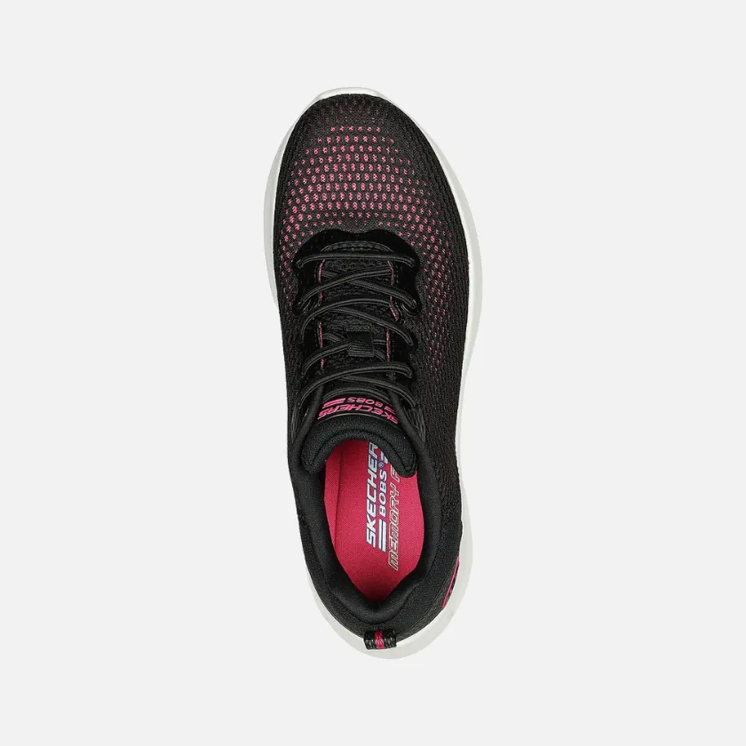 Skechers Bobs Unity-Hint Of Color Women's Walking Shoes -Black/Hot Pink