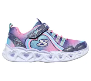 SKECHERS | Girls Heart Lights - RAINBOW LUX