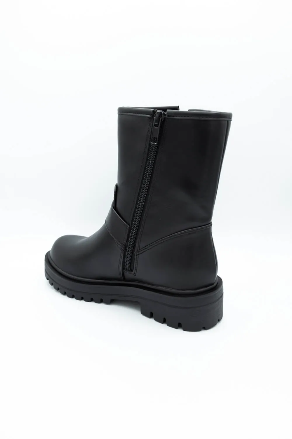Soda Noel Moto Booties for Women in Black | NOEL-S BLACK