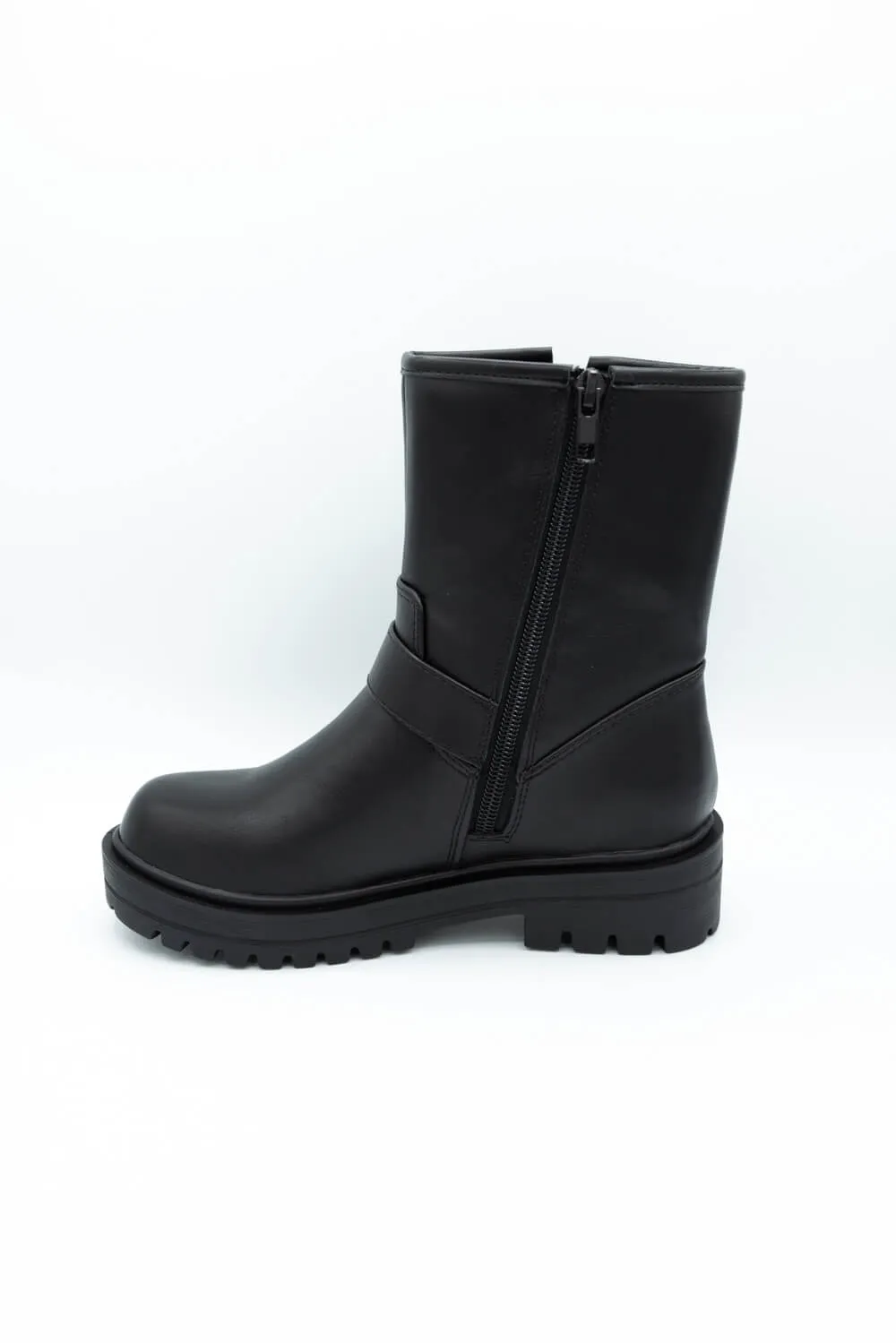 Soda Noel Moto Booties for Women in Black | NOEL-S BLACK