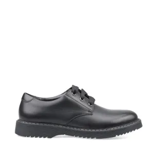 Start Rite Angry Angels Impact - Black Leather Lace Up School Shoes