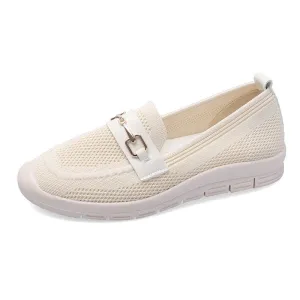 Thick-soled Woven Pregnant Women One-step Comfortable Work Loafers