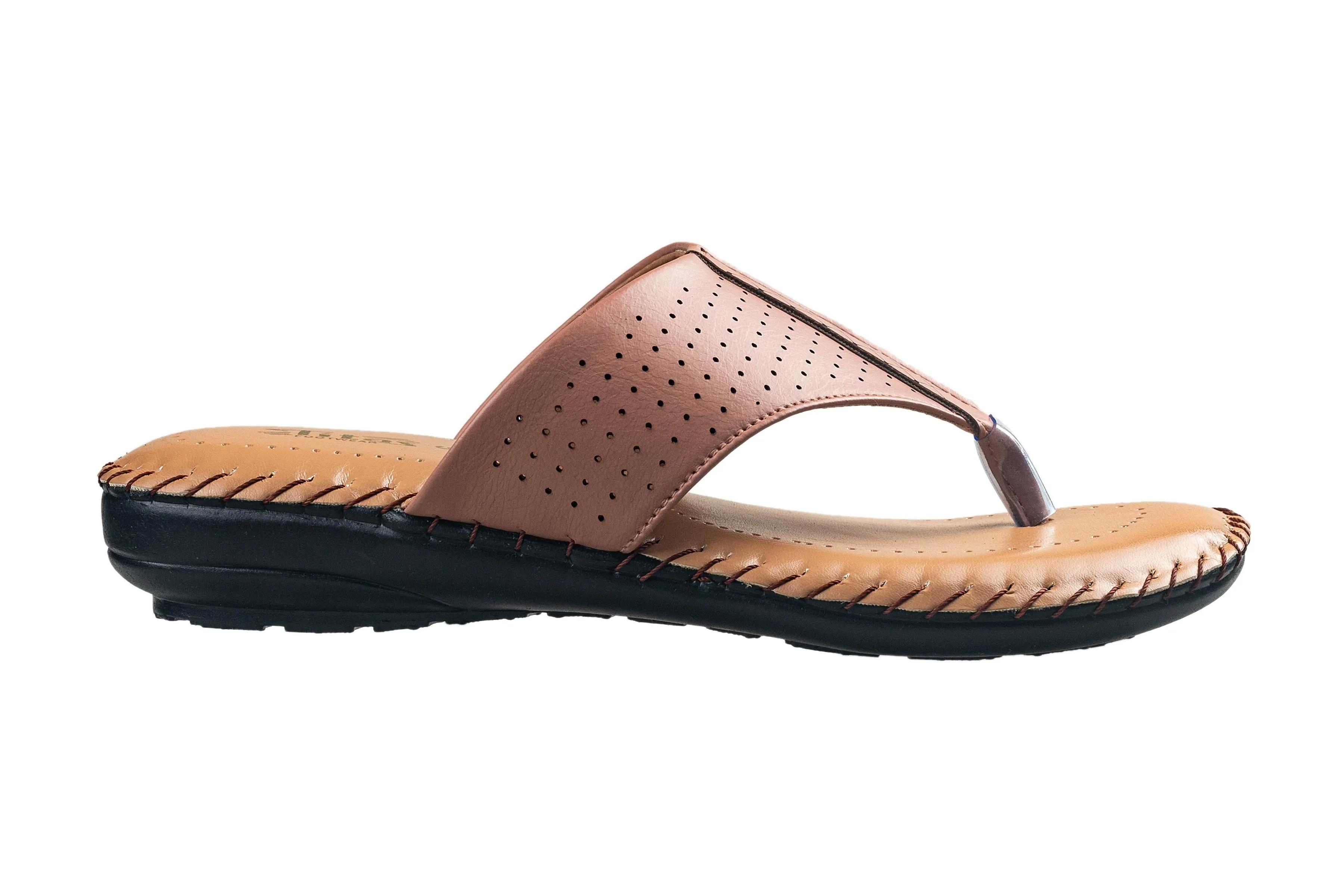 Titas Ladies Beige Chappal
