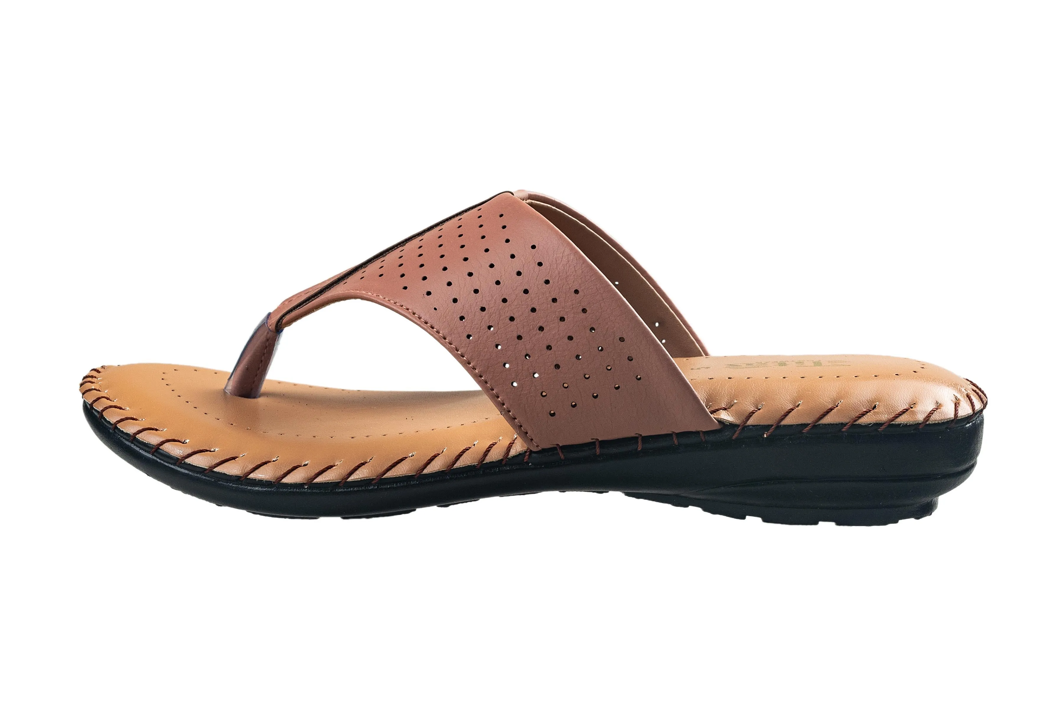Titas Ladies Beige Chappal