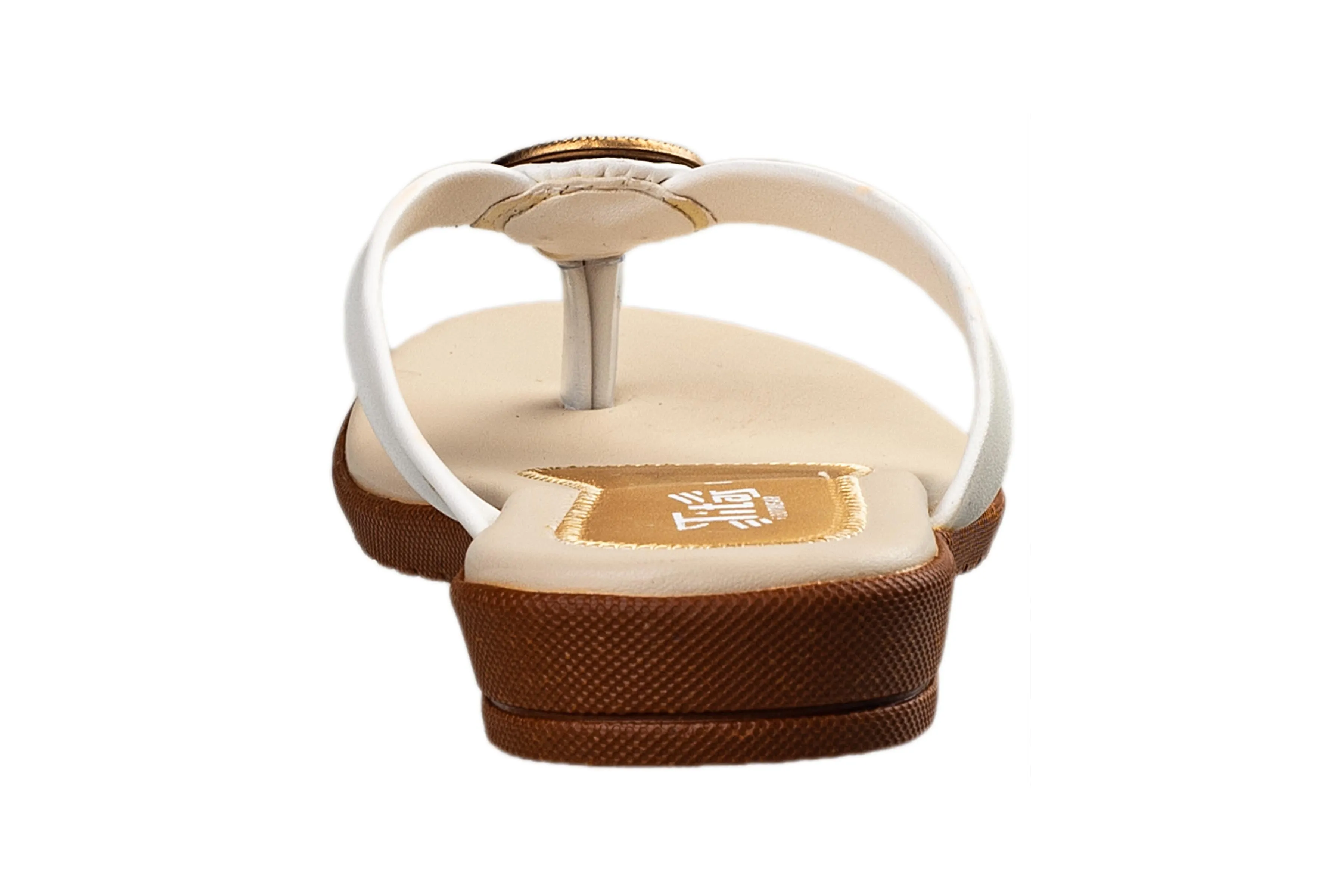 Titas Ladies White Chappal