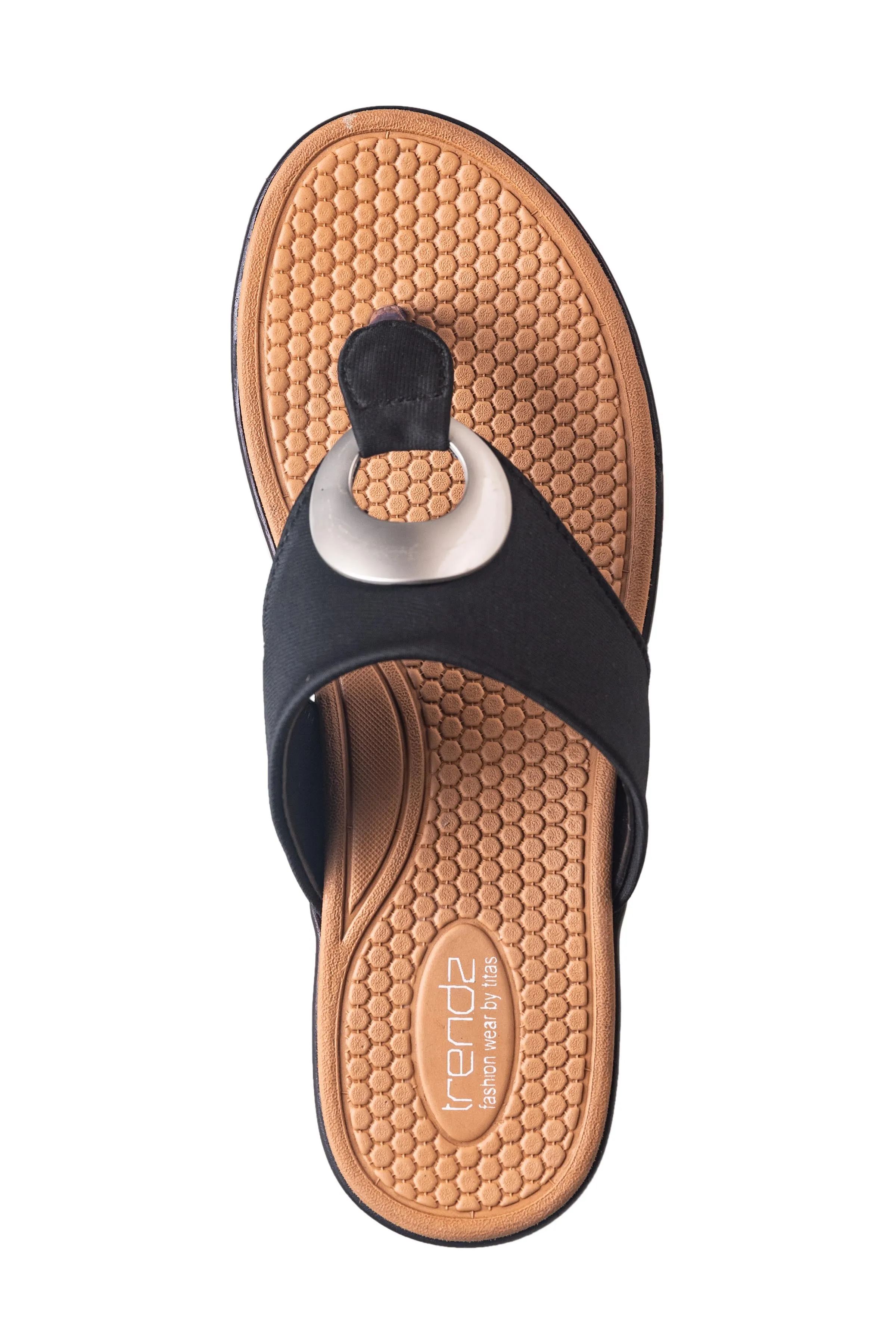 Trendz Ladies Black Chappal