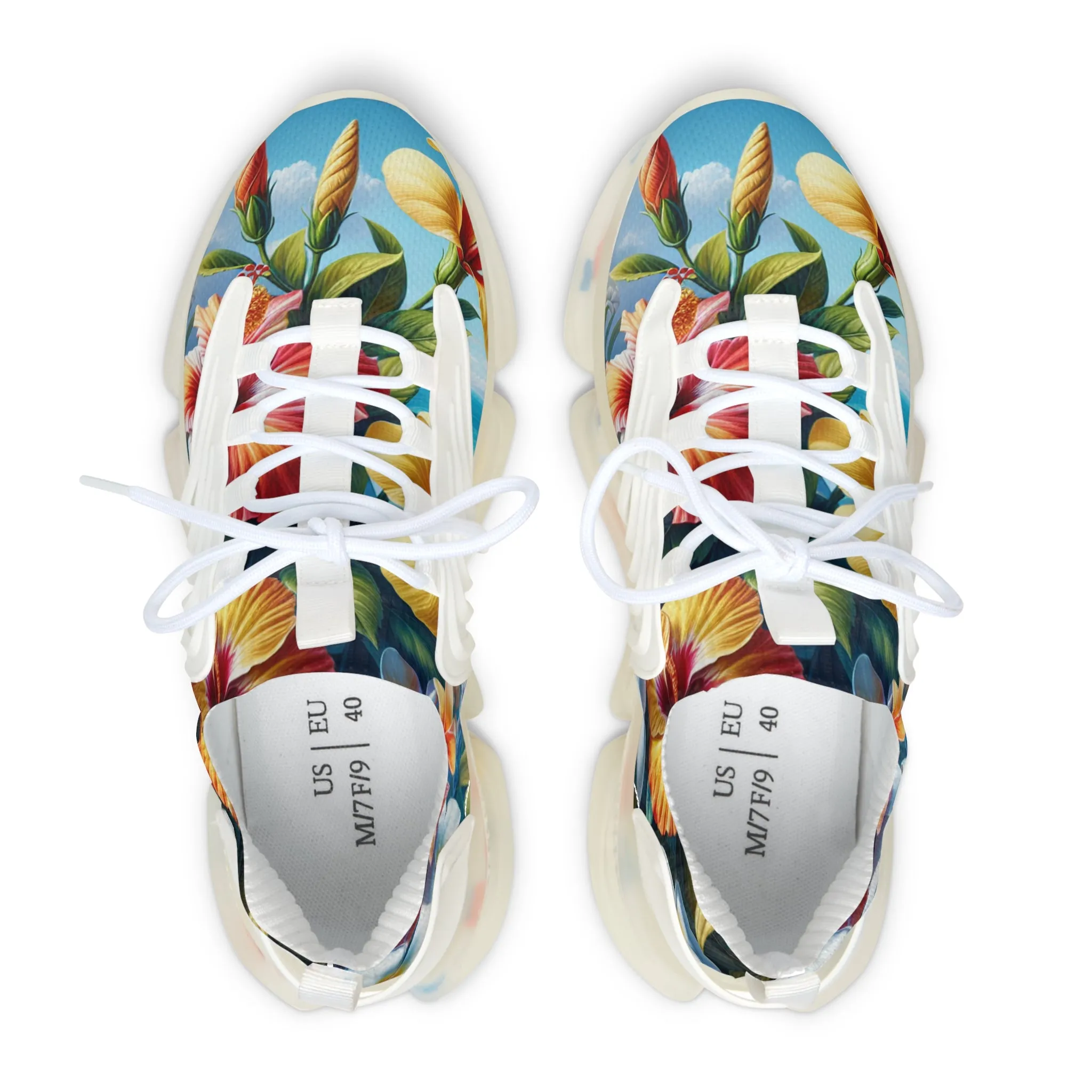 Tropical Floral Women's Mesh Sneakers | Stylish Comfort for Every Occasion