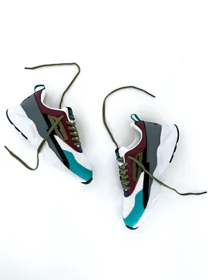Turbo 1 "Earthtones" - Teal/Maroon/White