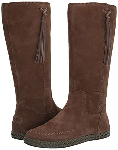 UGG Women's KELLEEN Fashion Boot, Hickory Suede, 8