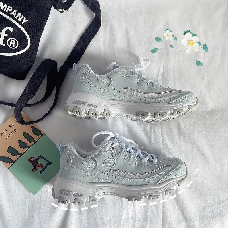 ULZZANG LIGHT BLUE SNEAKERS UB2748