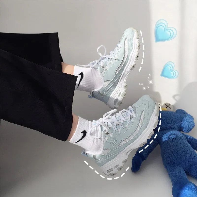 ULZZANG LIGHT BLUE SNEAKERS UB2748