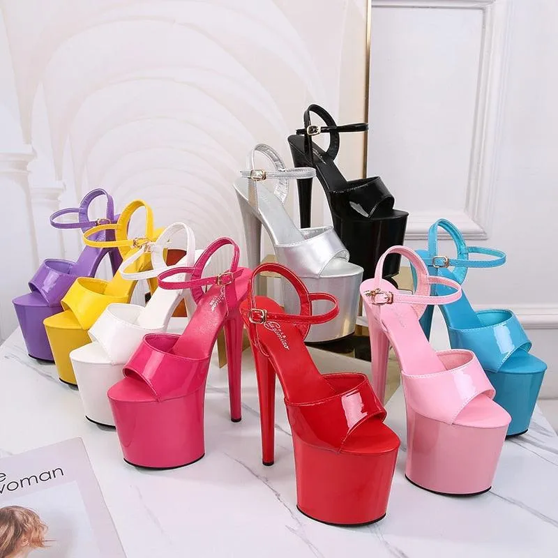 Voesnees Sandal Heel Pole Dance Shoes Stripper High Heels Sexy Shoes Sandals Party Club