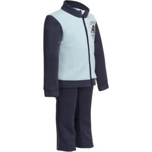 Warm'Y Baby Zip-Up Fitness Tracksuit - Navy/Light Blue
