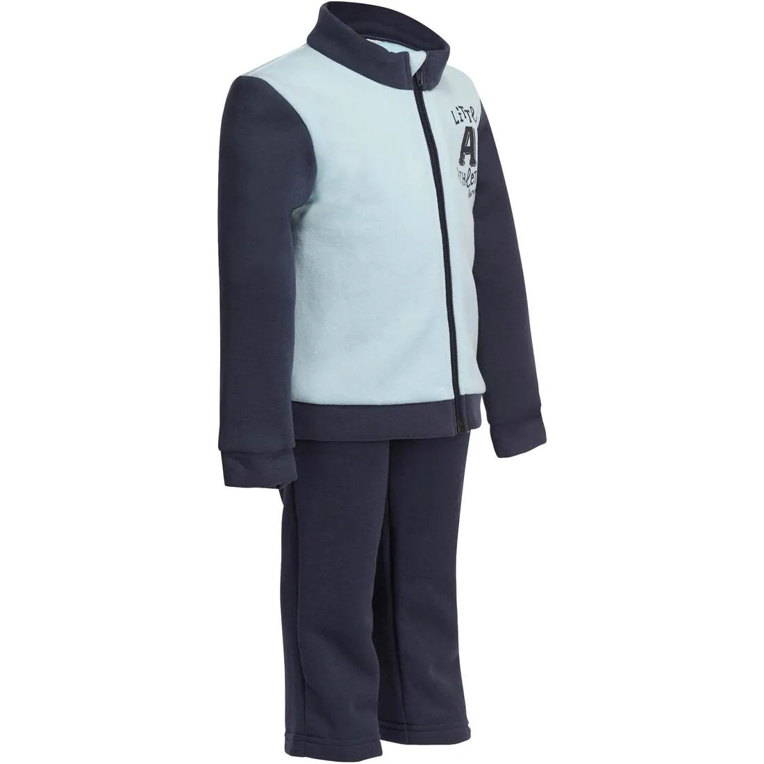Warm'Y Baby Zip-Up Fitness Tracksuit - Navy/Light Blue