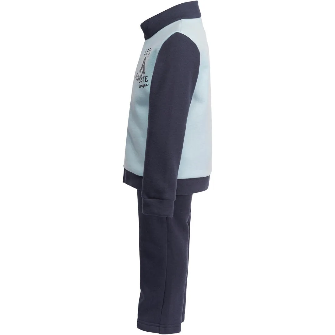 Warm'Y Baby Zip-Up Fitness Tracksuit - Navy/Light Blue