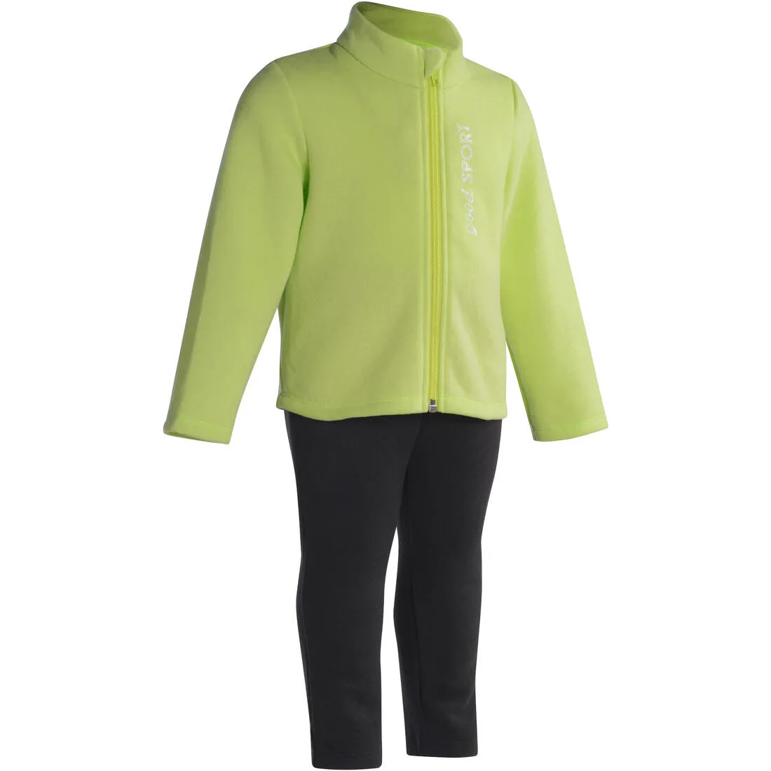 Warm'y Baby Zip-Up Gym Tracksuit - Green Print