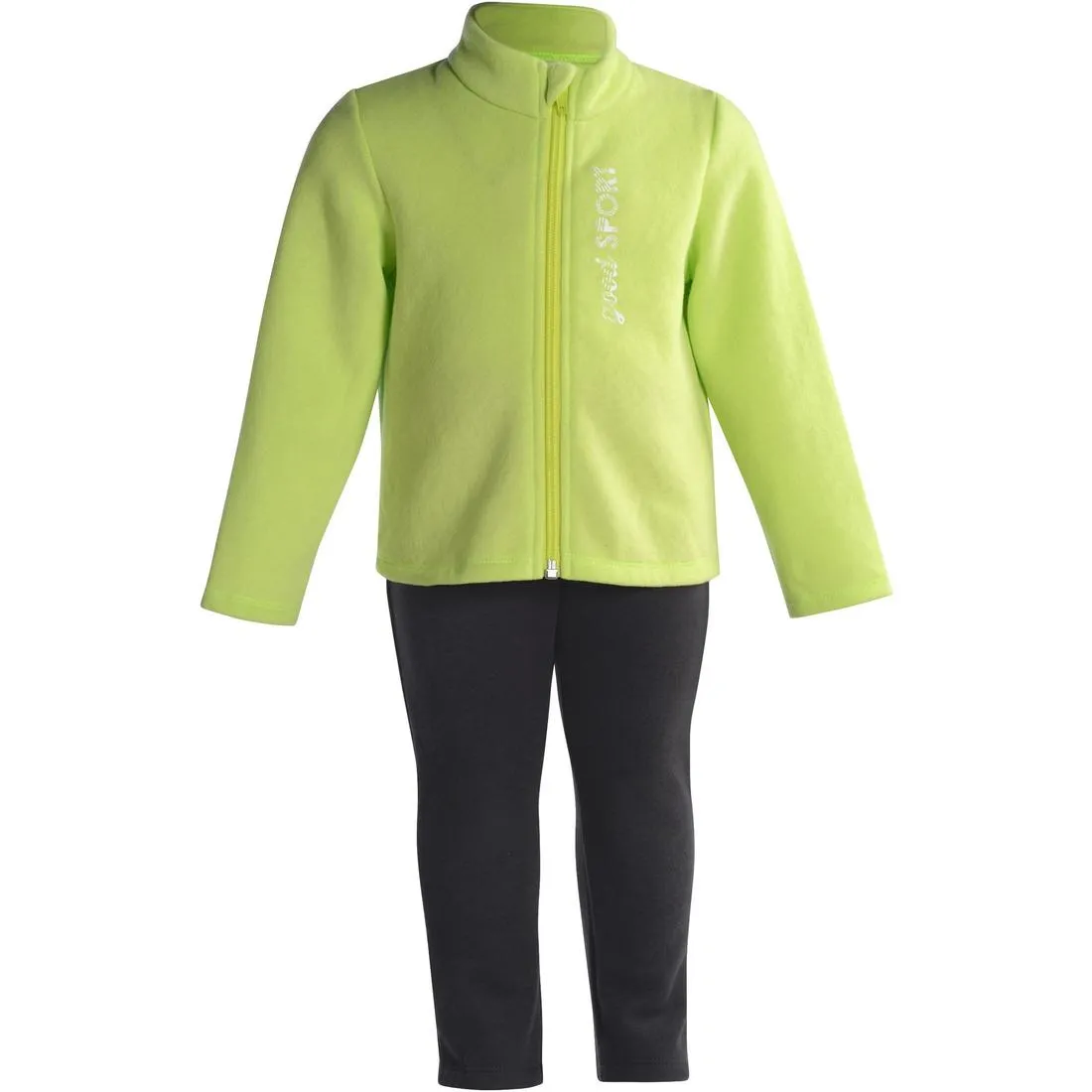Warm'y Baby Zip-Up Gym Tracksuit - Green Print