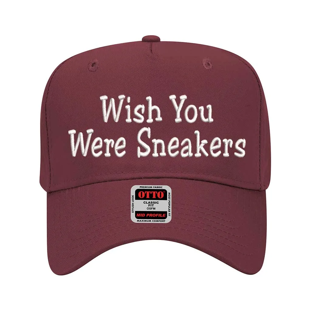 Wish You Were Sneakers 5 Panel Baseball Hat