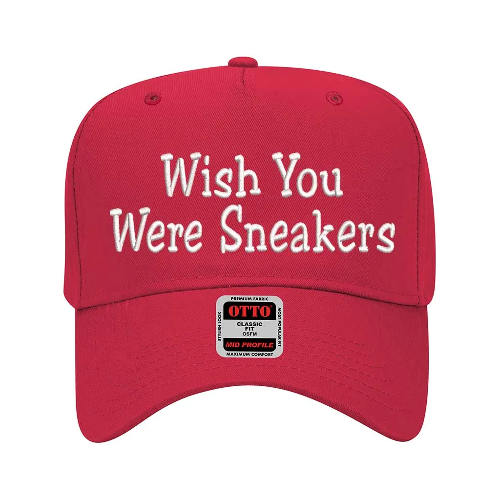Wish You Were Sneakers 5 Panel Baseball Hat